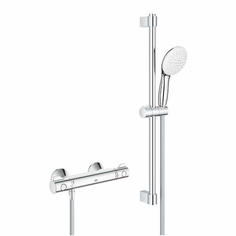 Grohe Grohetherm 800 Thermostatische Doucheset met Koppelingen Chroom