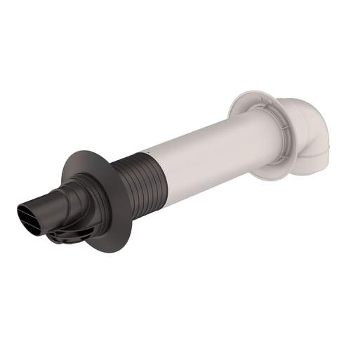 Ubbink Rolux 5H Muurdoorvoer Telescopisch HR 60/100 met Bocht