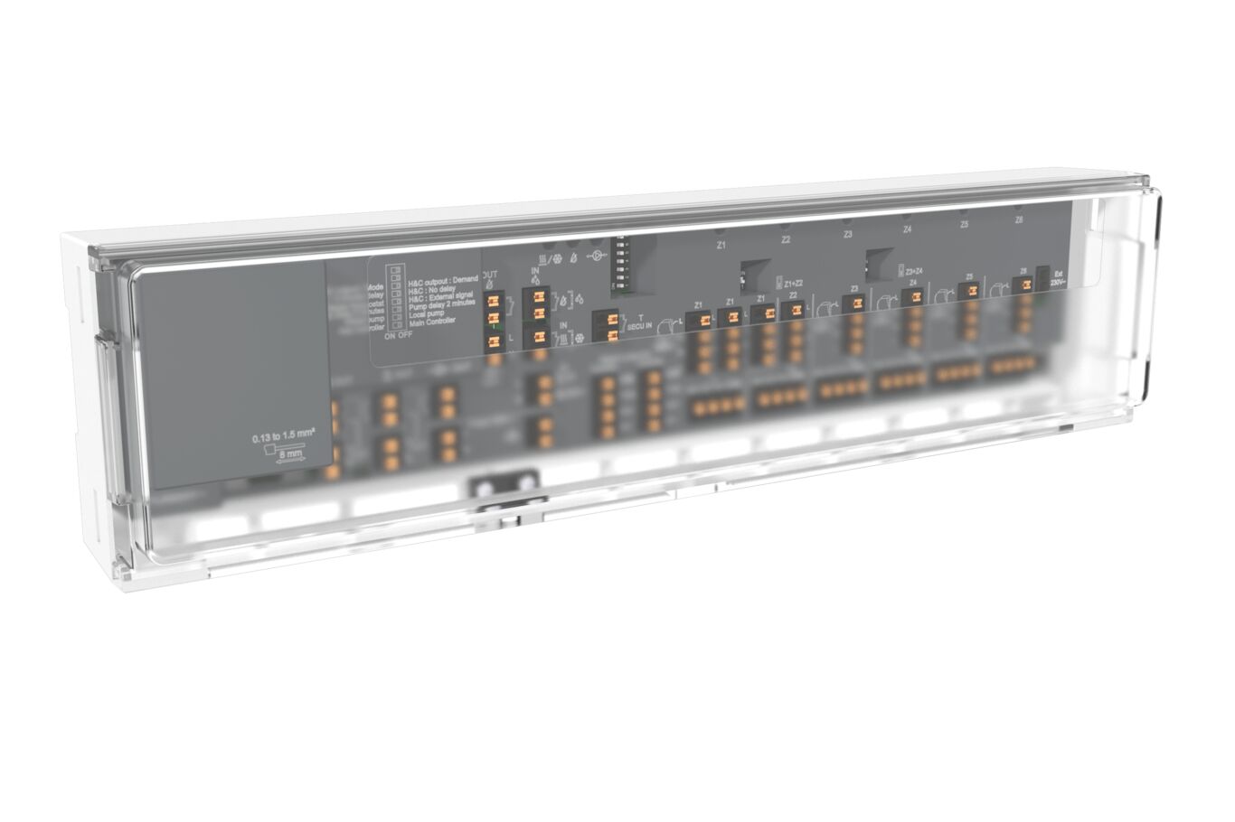 Watts Vision 2.0 Master Aansluitmodule Verwarmen/Koelen 6 Zones Bedraad - WFC-03 6Z HC 24V/230V