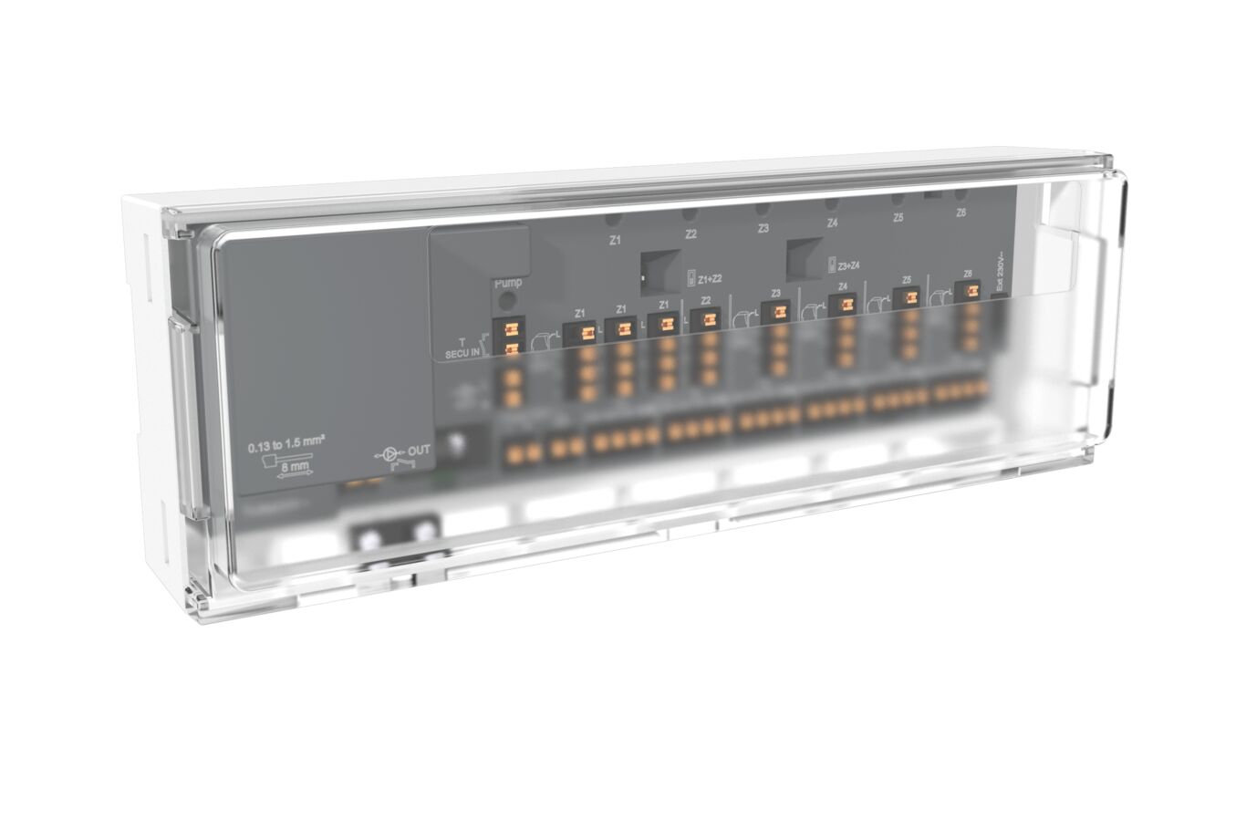 Watts Vision 2.0 Master Aansluitmodule Verwarmen 6 Zones Bedraad - WFC-03 6Z H+ 24V/230V