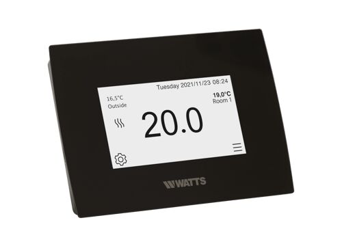 Watts Vision 2.0 Centrale Touchscreen Met WiFi Zwart Draadloos - BT-CT03 RF