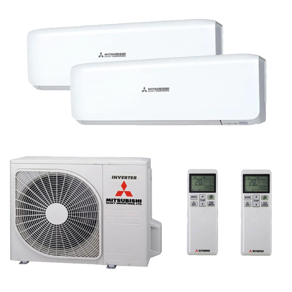 Mitsubishi Heavy Industries Premium Multi-Split 2x 3.5kW Binnenunit + 1x 5 kW Buitenunit SCM50ZS-W