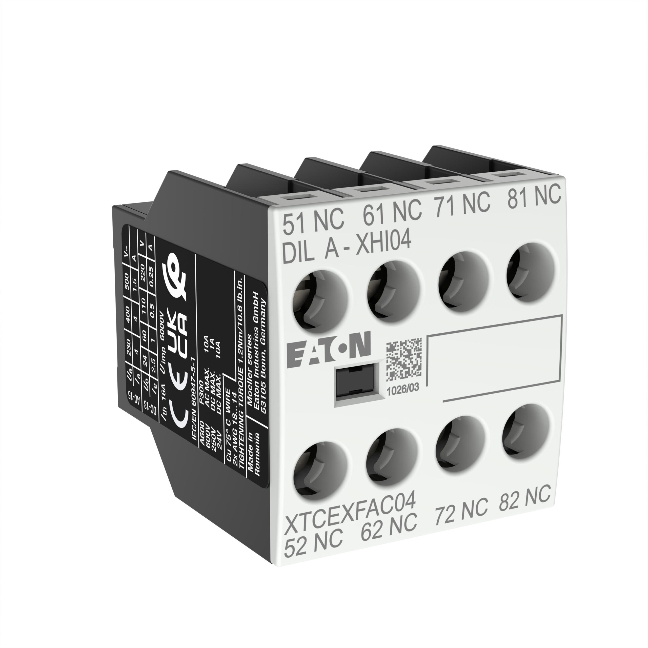 Eaton Dila-Xhi04 Hulpcontactblok 4Xv - Afbeelding 9