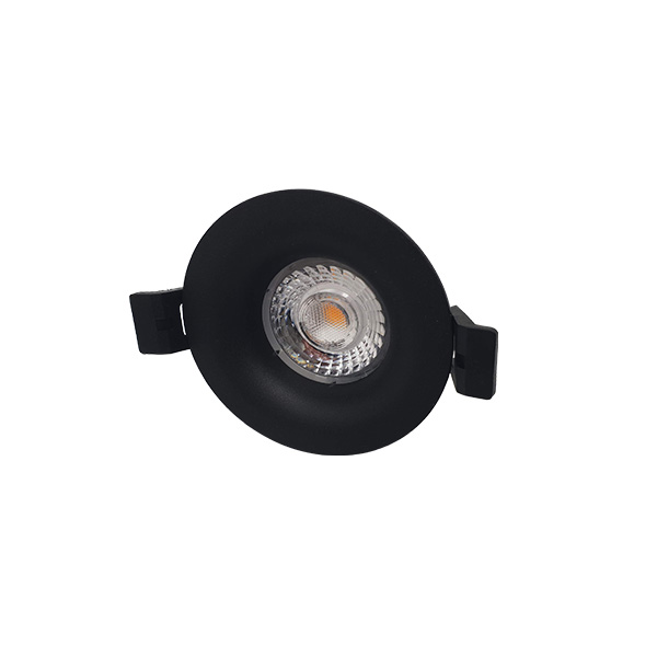 Interlight Downlight Inb.spot Rond Verdiept Matzwart 8W 2700K Dimb