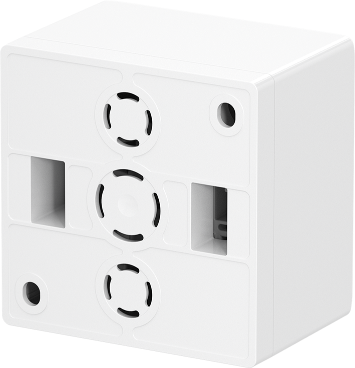 Abb Busch-Jaeger Wcd Ra 1-Voudig Opbouw Wit/Wit - Afbeelding 2