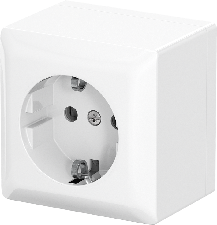 Abb Busch-Jaeger Wcd Ra 1-Voudig Opbouw Wit/Wit - Afbeelding 3