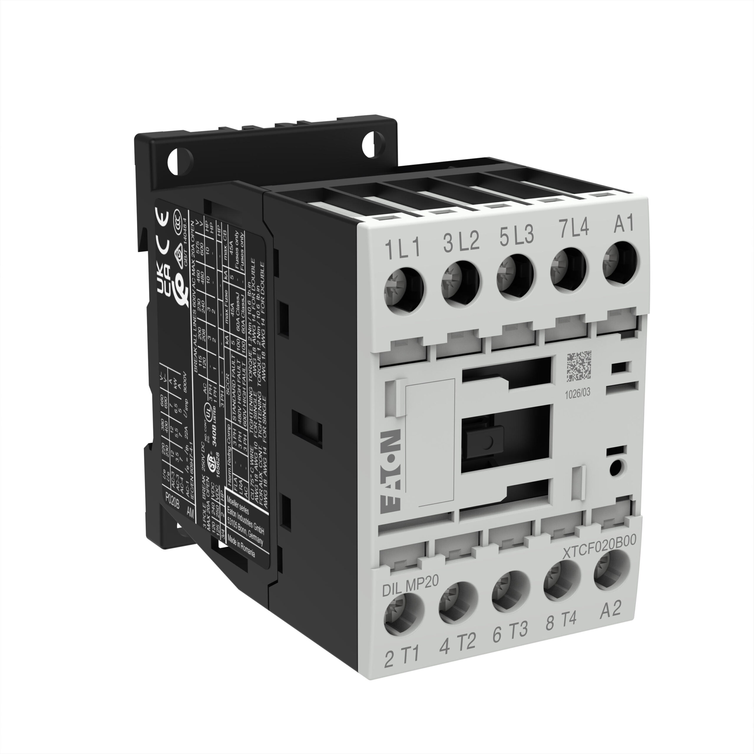 Eaton Dilmp20 230V 4P Magneetschakelaar 4Xm(20A) Relais - Afbeelding 7