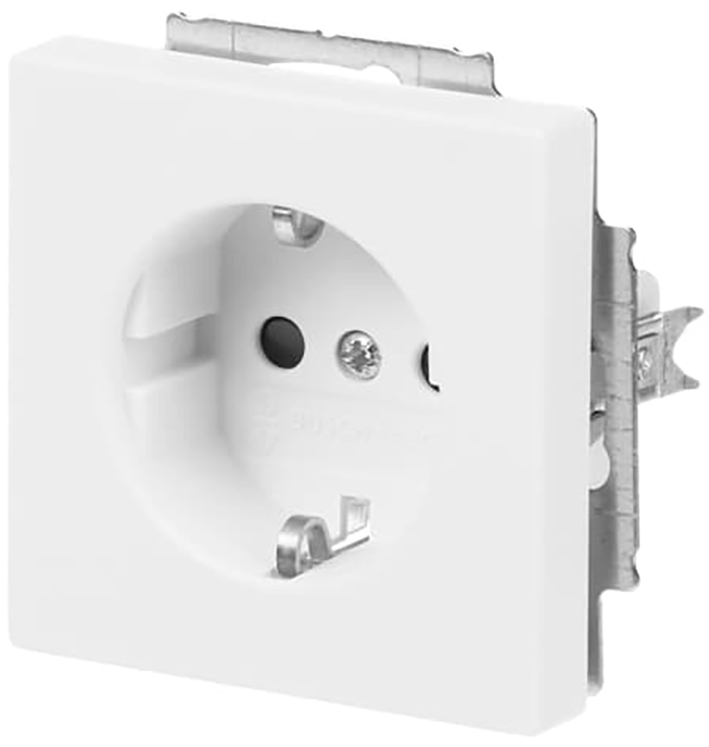 Abb Busch-Jaeger Wcd Ra 1V + Kinderbeveiliging Inbouw Future Linear Mat Wit - Afbeelding 2