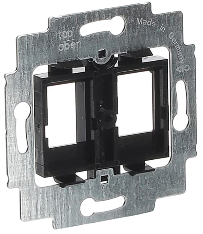 Abb Busch-Jaeger Draagring 2X Modular Jack / Keystone Zwart - Afbeelding 3