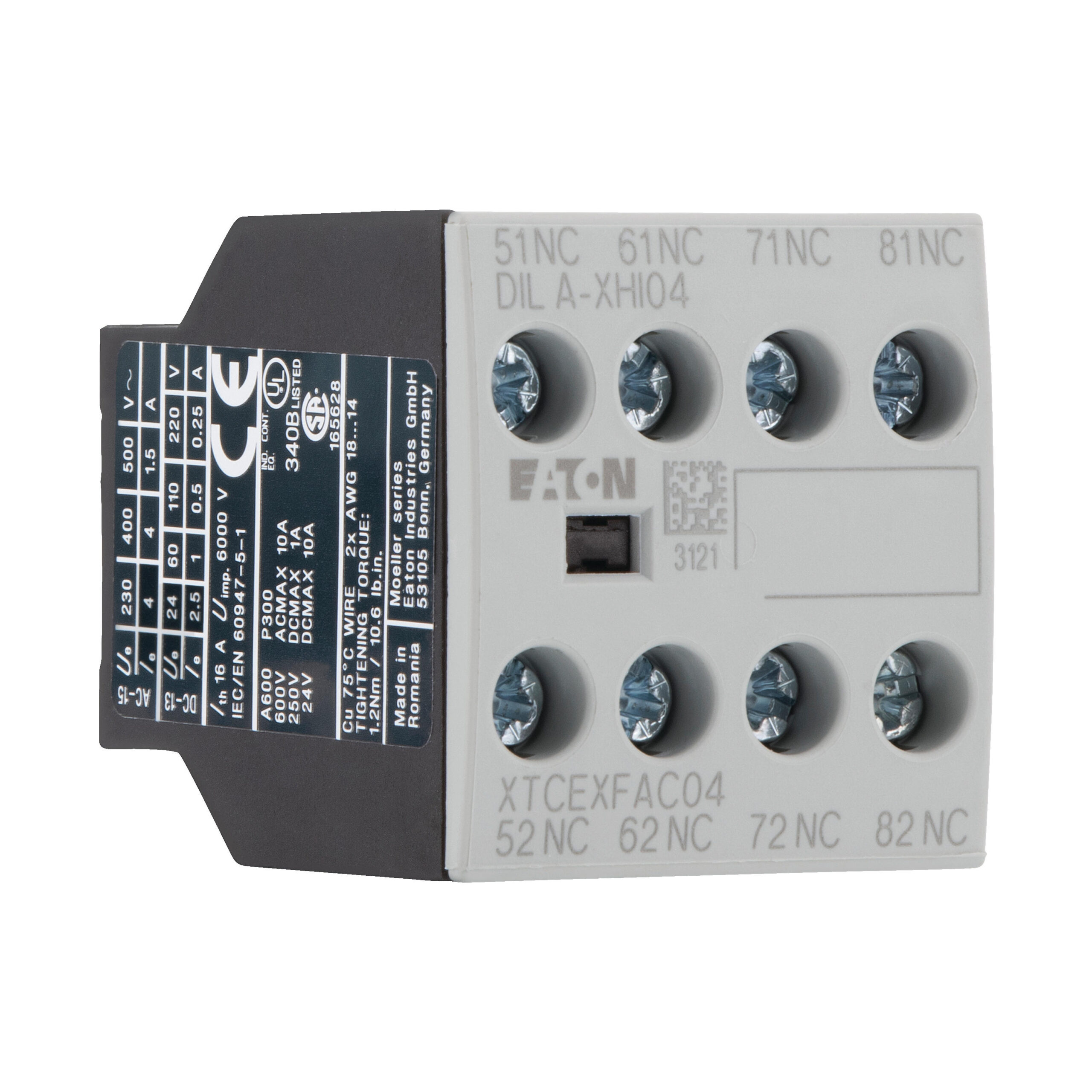 Eaton Dila-Xhi04 Hulpcontactblok 4Xv - Afbeelding 3