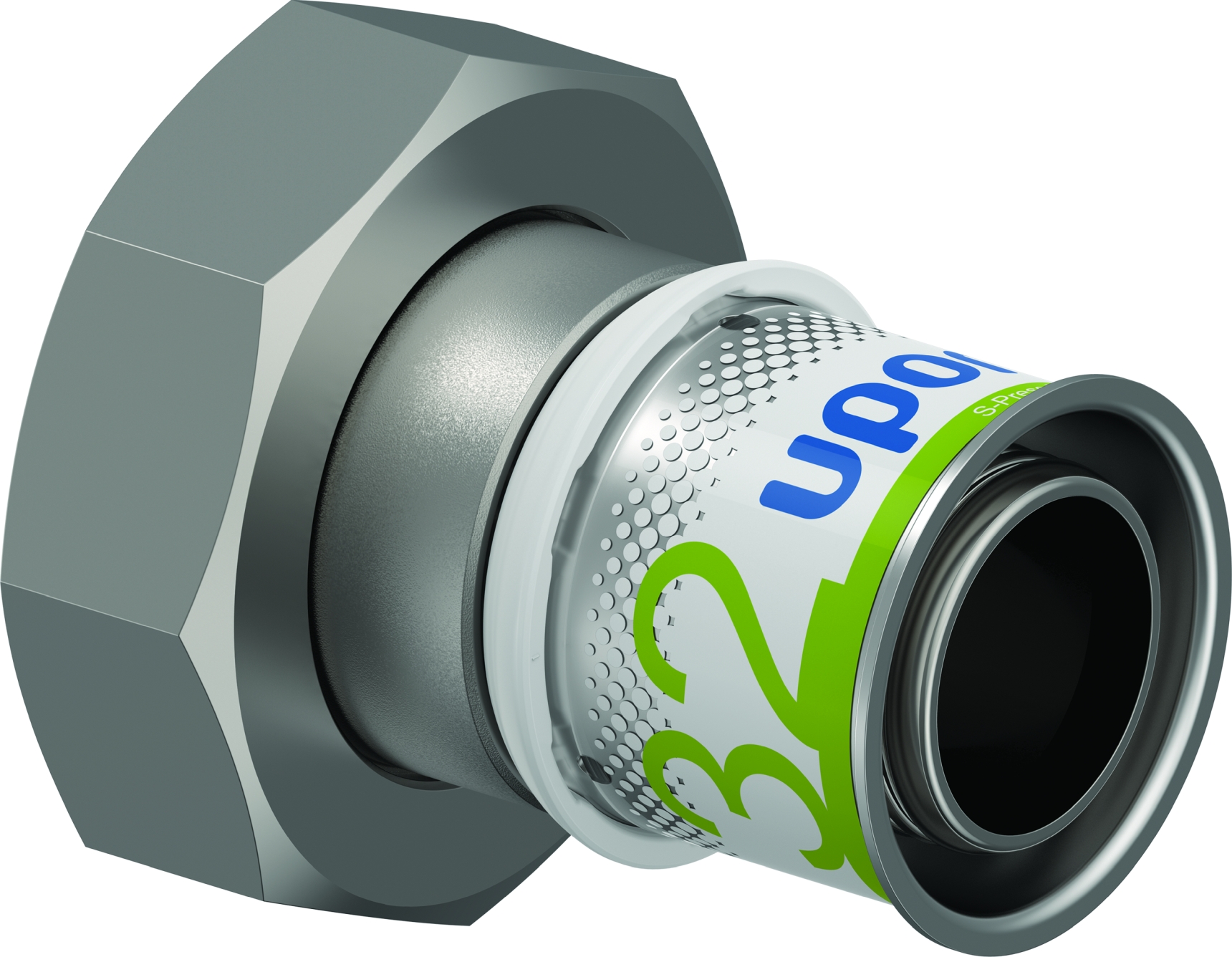 Uponor S-Press Plus Schroefkopp. 32-G11/2"Sn Bi.wartel - Afbeelding 3
