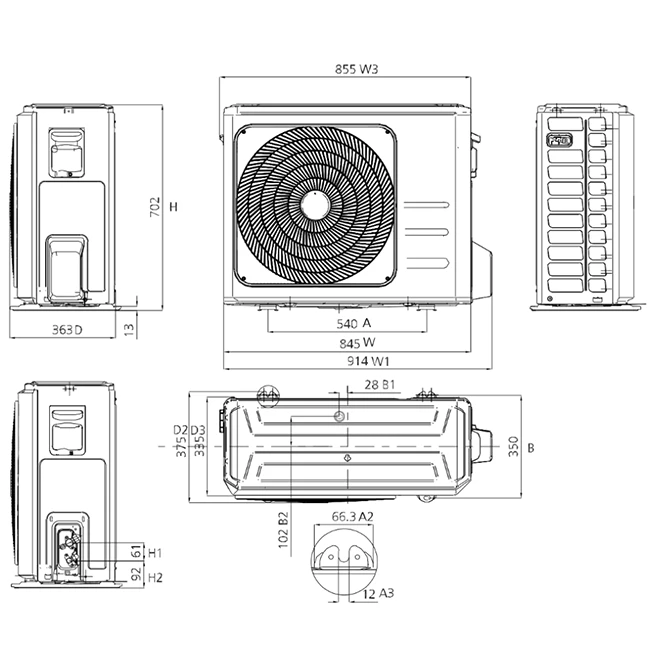 Maxicool Aurora Inverter Airco R32 7,0 Kw Set - Afbeelding 4