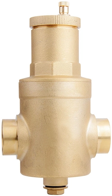 Maxicool Messing (Microbellen) Luchtafscheider Horizontale Aansluiting 1"F+M - Afbeelding 3