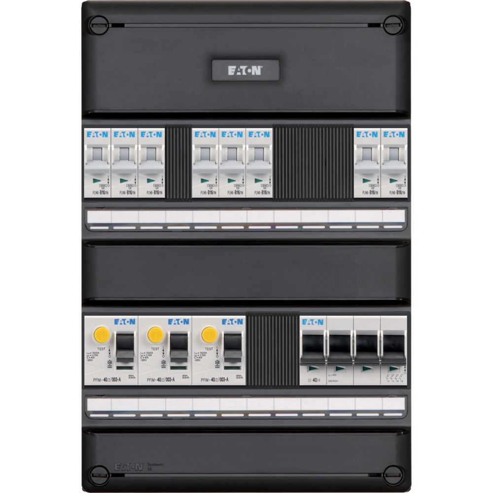 Eaton Groepenkast 8 Groeps 3X Als 2P + 1X Hfds 4P - Afbeelding 2