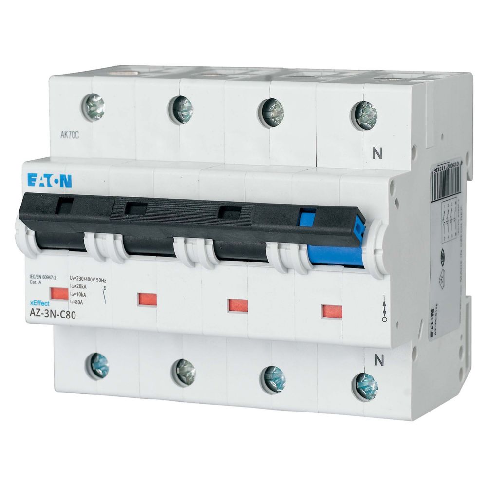 Eaton Automaat C80A 3P+N 20Ka - 6Module Breed! - Afbeelding 4