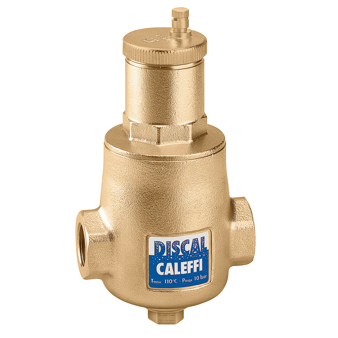 Caleffi Luchtafscheider Discal® Met Aansluiting Voor Aftap 3/4"