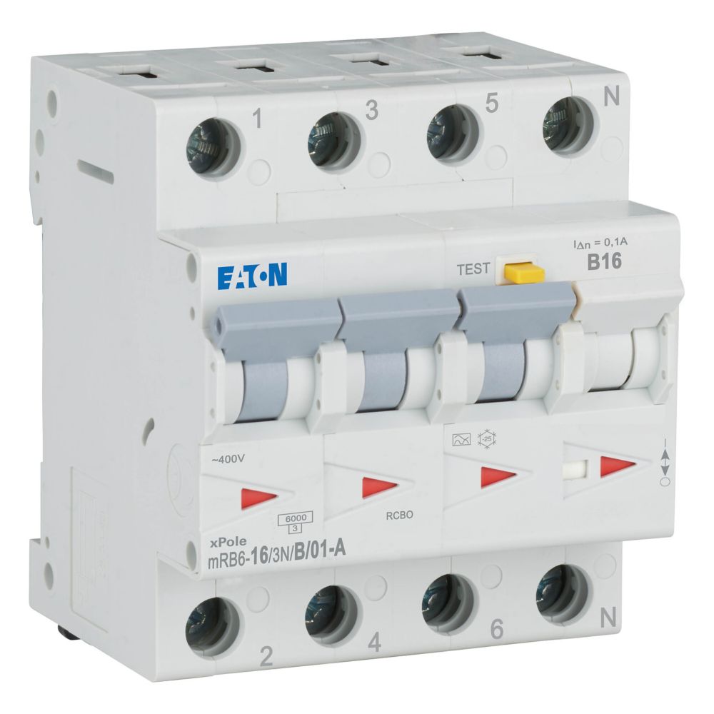 Eaton Aardlekautomaat B16A 3P+N 100Ma 6Ka - Afbeelding 6