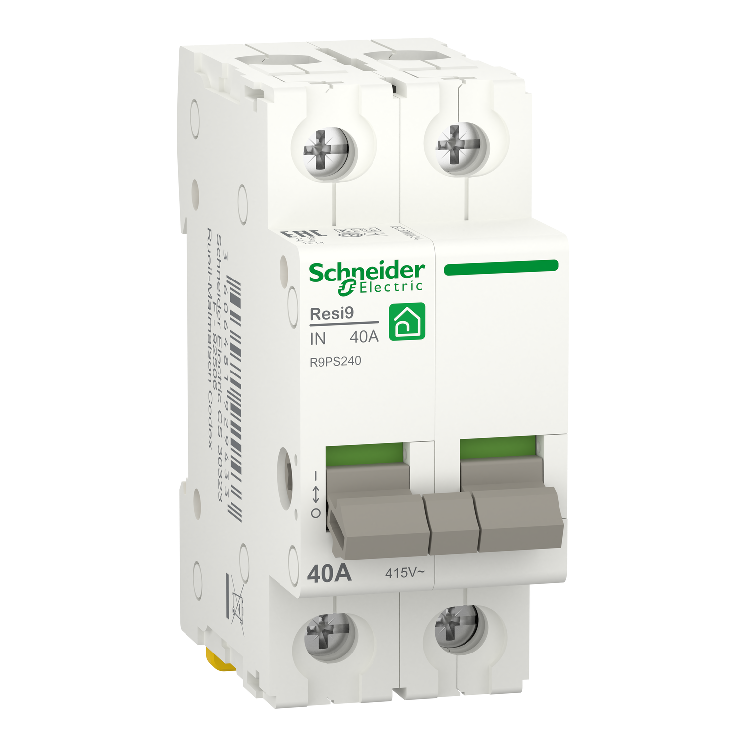 Schneider Electric Hoofdschakelaar 40A 2P - Resi9 - Afbeelding 3
