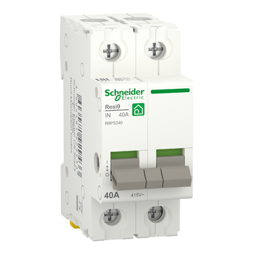 Schneider Electric Hoofdschakelaar 40A 2P - Resi9 - Afbeelding 2