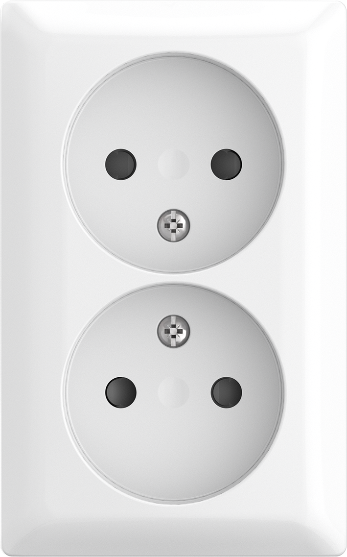 Abb Busch-Jaeger Wcd Zra 2-Voudig Opbouw Wit/Wit