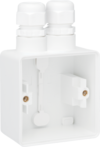 Niko Hydro Opbouwdoos 1V + 2X 1 M20 Ingang + Wartel Wit - Afbeelding 3
