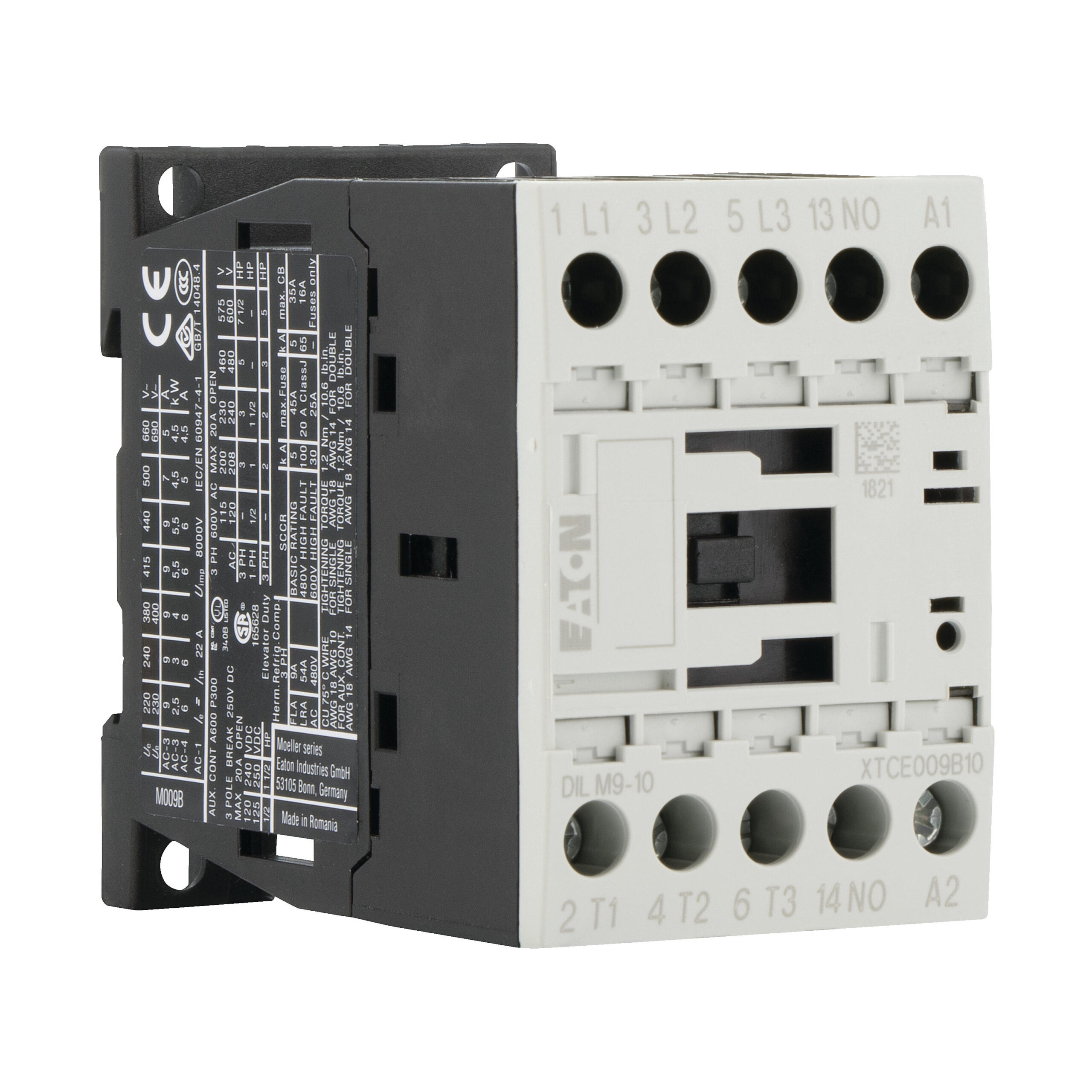 Eaton Dilm9-10 400V Magneetschakelaar 3Xm(20A)+1Xhcm - Afbeelding 3