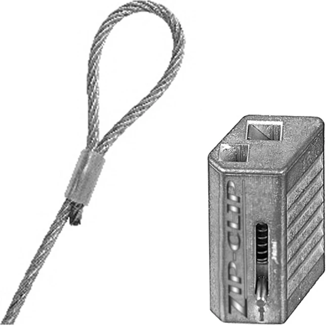 Maxicool Zip Clip Zelfborgende Ophangkabel 3 Meter 50Kg - Afbeelding 2