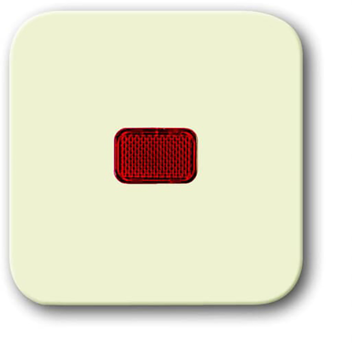 Abb Busch-Jaeger Schakelwip Wissel + Controle Lens Rood Creme Si