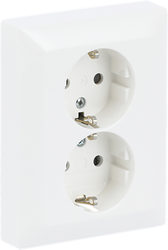 Abb Busch-Jaeger Wcd Ra 2-Voudig Inbouw Tbv Inbouwdoos Wit/Wit Balance - Afbeelding 3