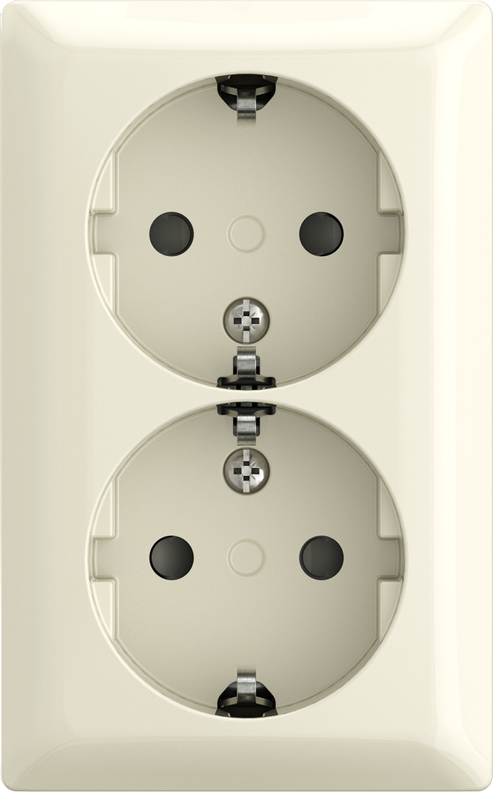 Abb Busch-Jaeger Wcd Ra 2-Voudig Opbouw Creme
