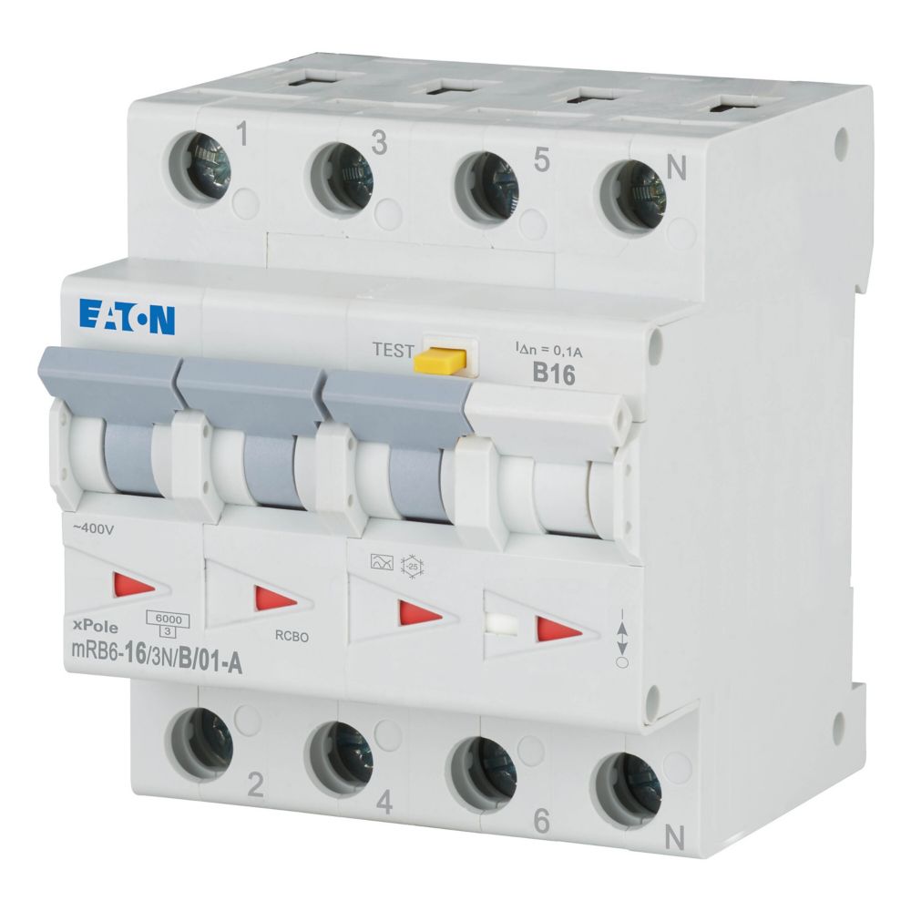 Eaton Aardlekautomaat B16A 3P+N 100Ma 6Ka - Afbeelding 4
