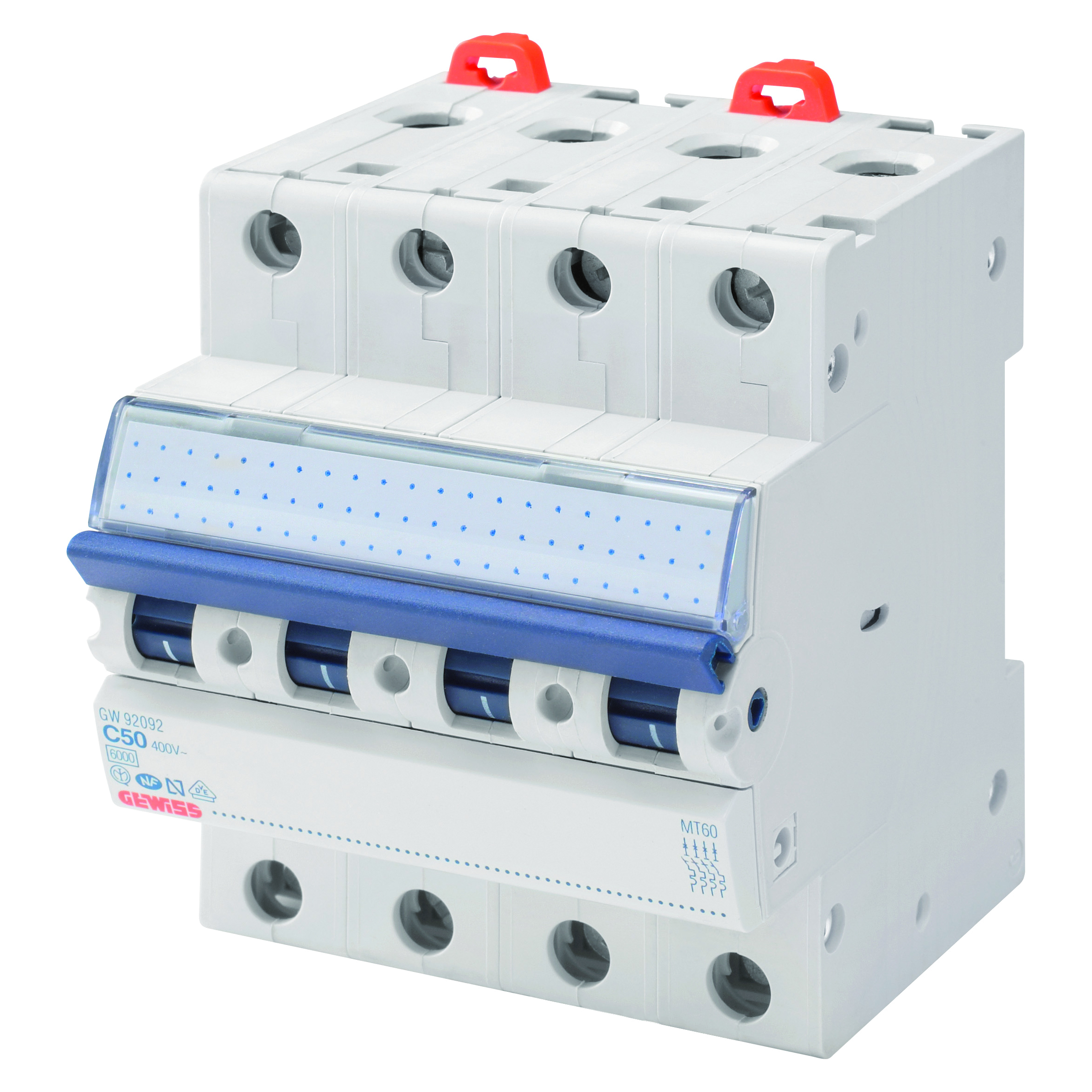Gewiss Automaat B63A 3P+N 6Ka - Afbeelding 2