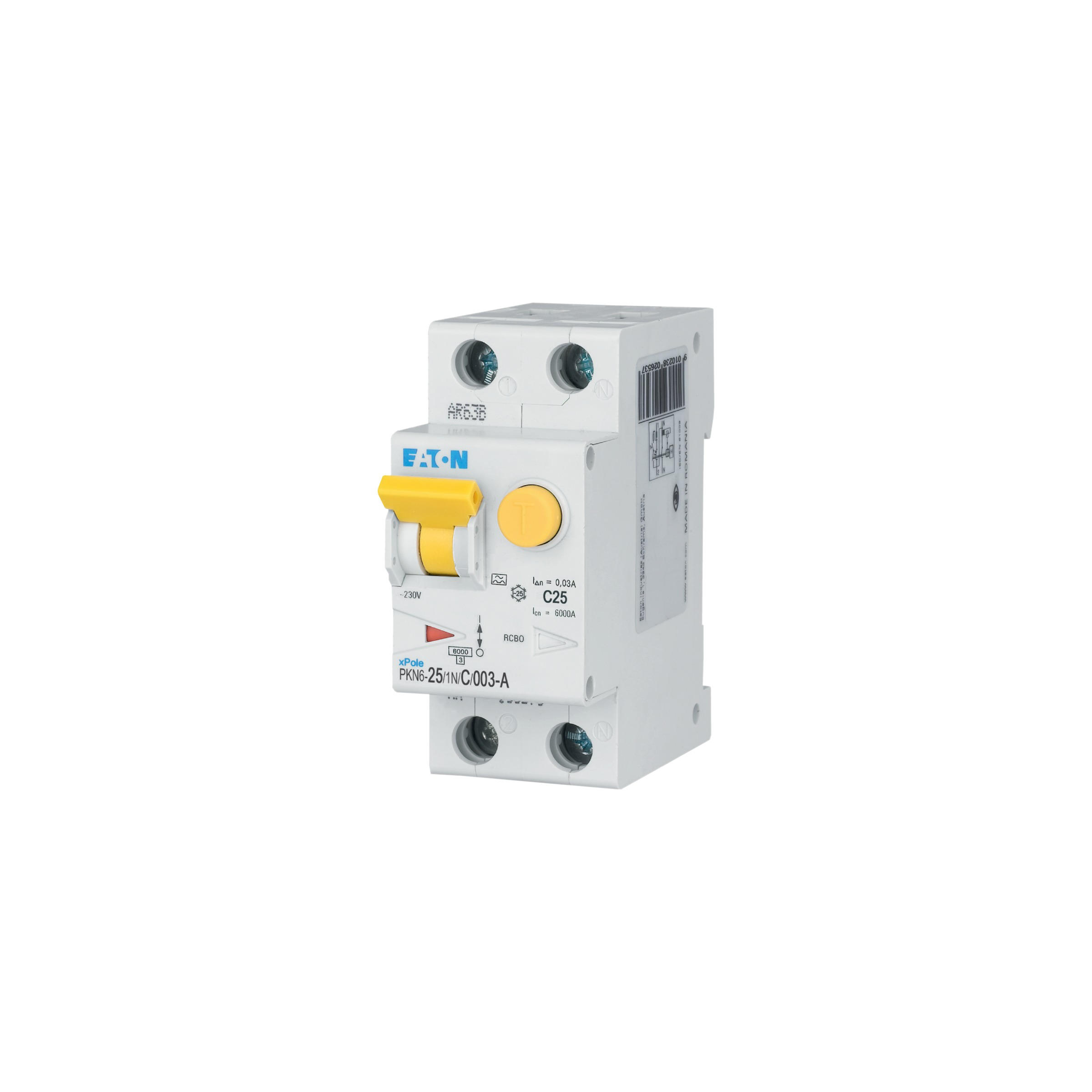 Eaton Aardlekautomaat C25A 1P+N 30Ma 6Ka - Afbeelding 2