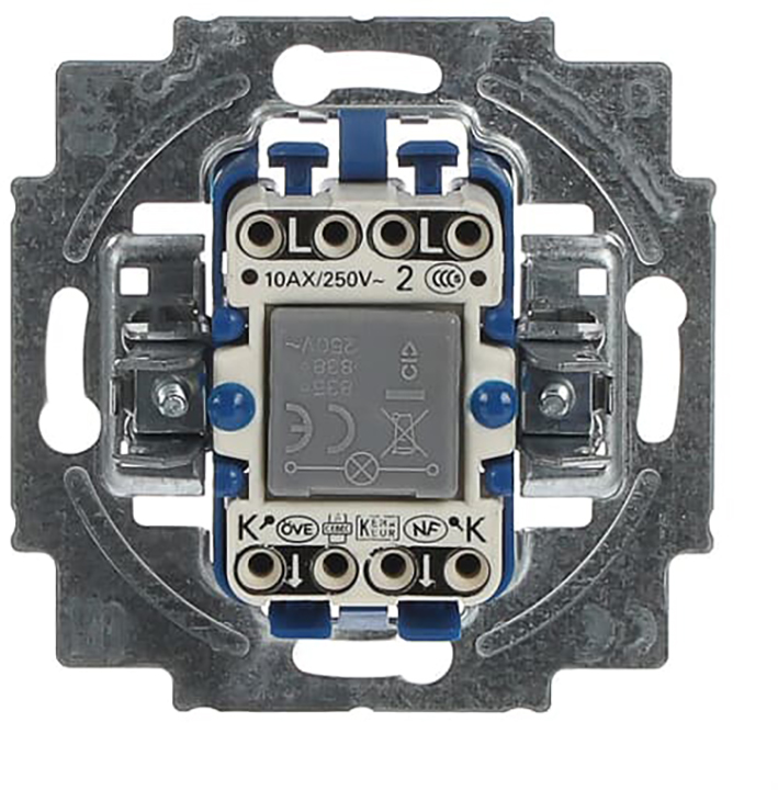 Abb Busch-Jaeger 2 Polig + Controle Lamp Bj - Afbeelding 4