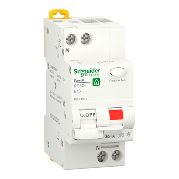 Schneider Electric Aardlekautomaat B16A 1P+N 6Ka 30Ma - Resi9 - Afbeelding 2