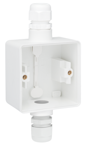Niko Hydro Opbouwdoos 1V + 2 M20 Ingangen + Wartel Wit - Afbeelding 7