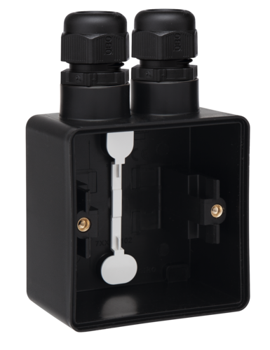 Niko Hydro Opbouwdoos 1V + 2X 1 M20 Ingang + Wartel Zwart - Afbeelding 7