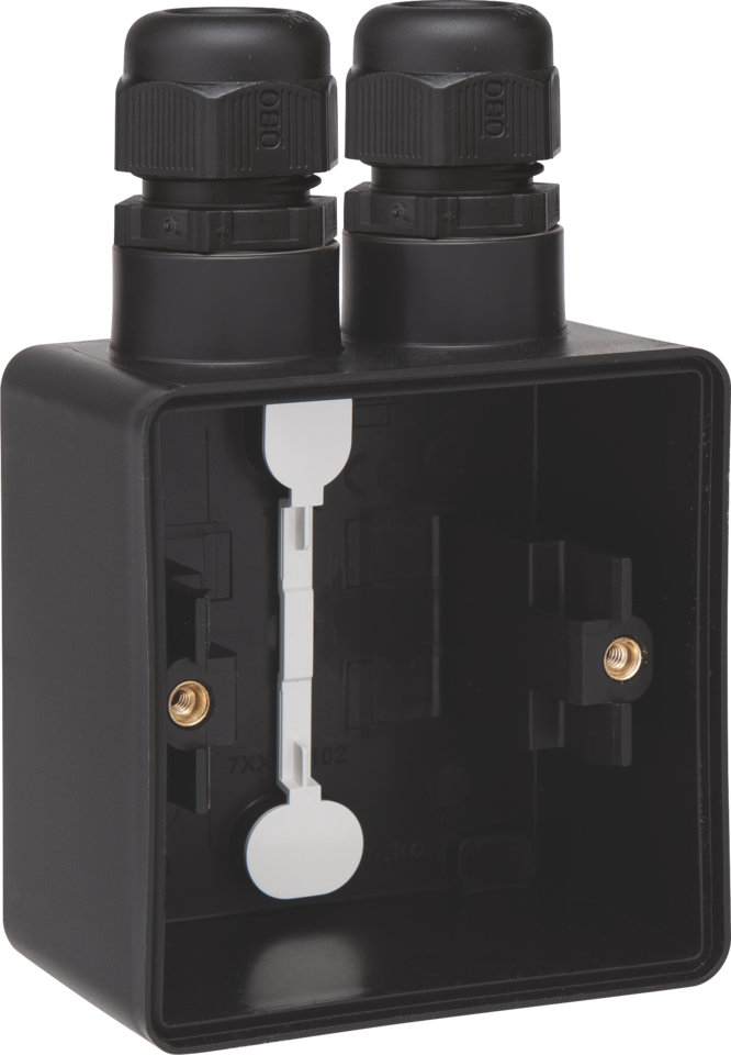 Niko Hydro Opbouwdoos 1V + 2X 1 M20 Ingang + Wartel Zwart - Afbeelding 6