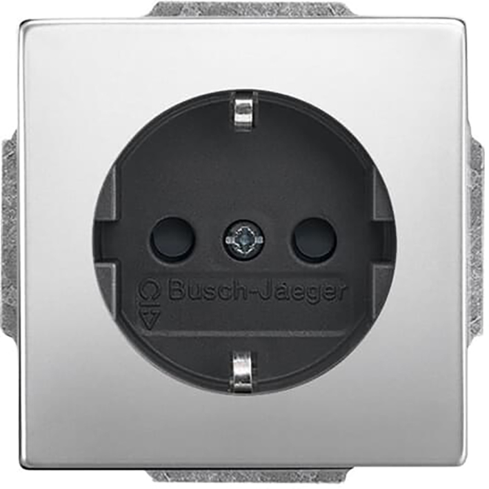 Abb Busch-Jaeger Wcd Ra 1-Voudig + Kinderbeveiliging Inbouw Edelstaal Bj