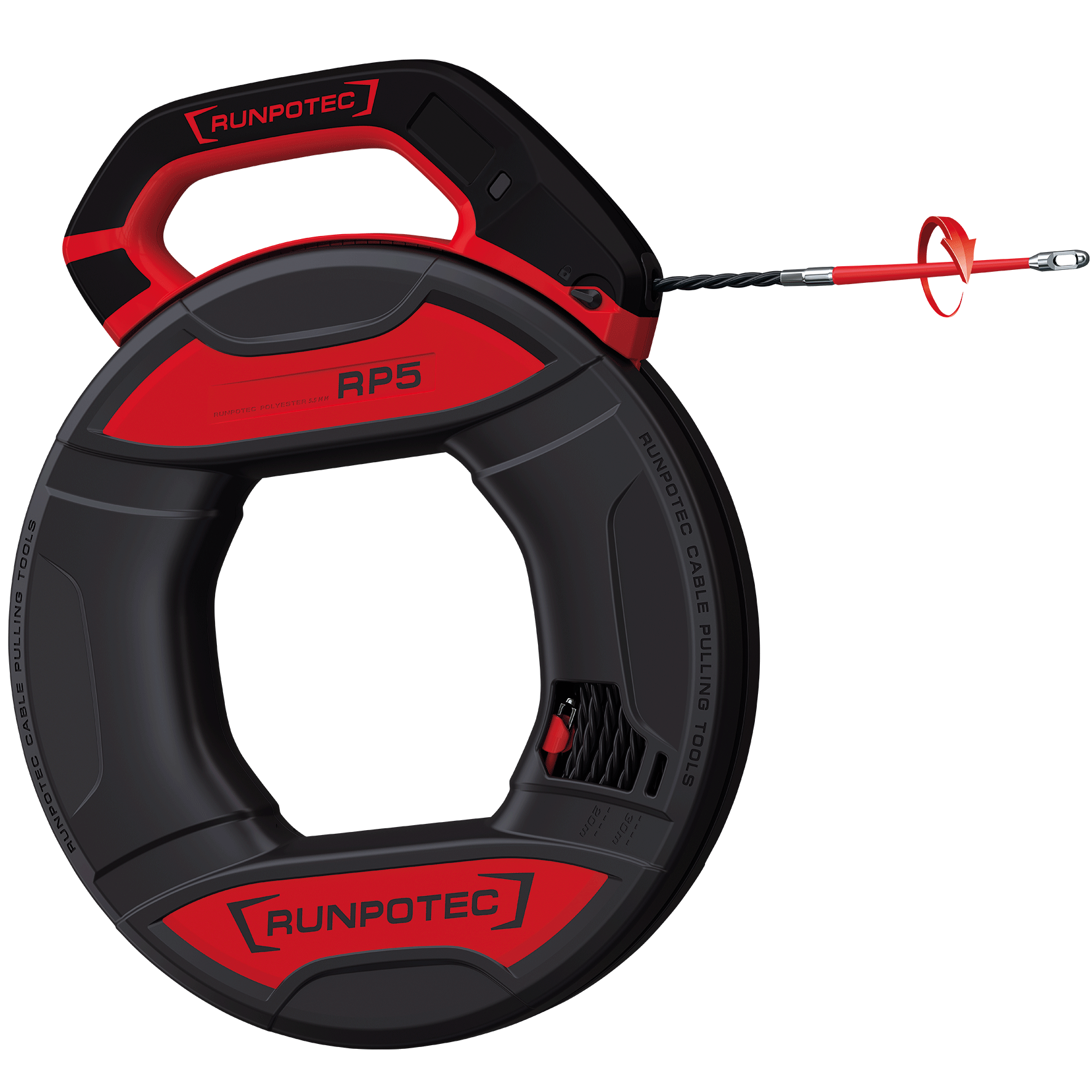 Runpotec Runpo 5 Getwiste Trekveer Met 2X Runpogleiter In Box 30M - Afbeelding 3