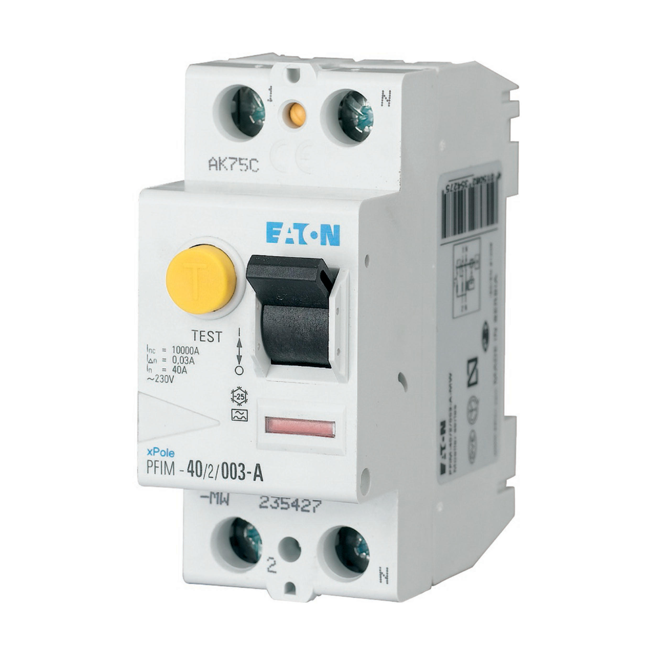 Eaton Aardlekschakelaar 63A 2P 300Ma