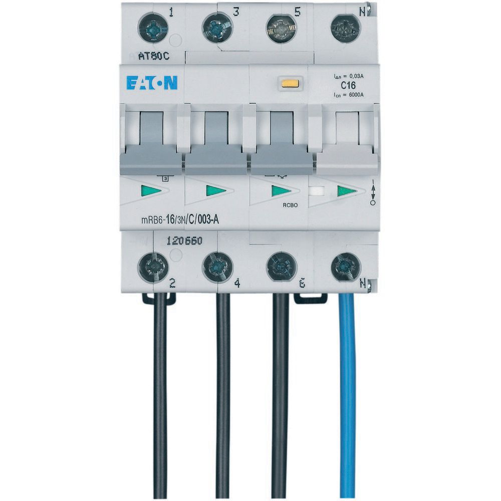 Eaton Aardlekautomaat C16A 3P+N 30Ma 6Ka - Flex - Afbeelding 2