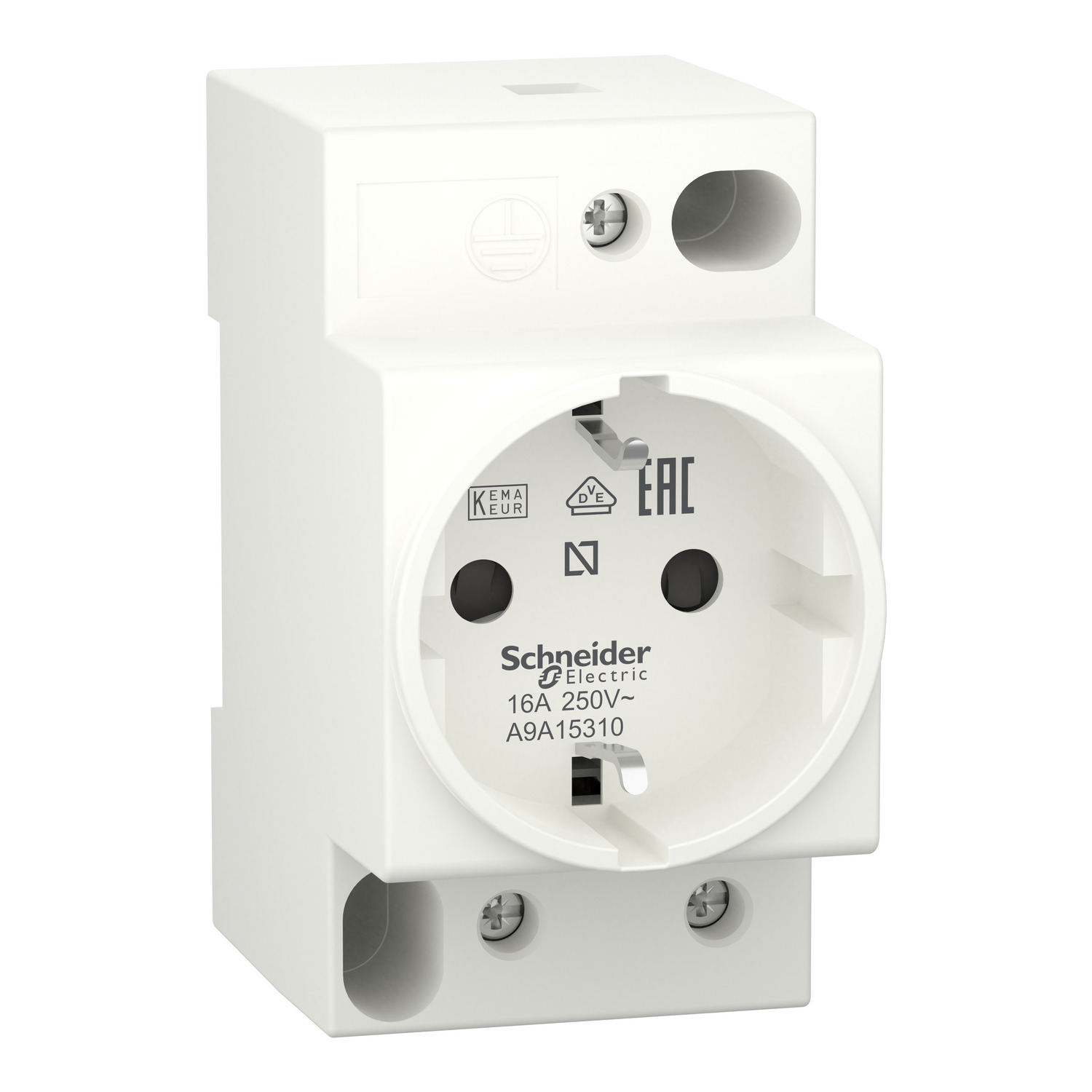 Schneider Electric Ipc Dinrail Wcd / Contactdoos 2P+Ra/16A - Afbeelding 3