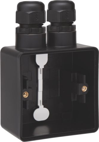 Niko Hydro Opbouwdoos 1V + 2X 1 M20 Ingang + Wartel Zwart - Afbeelding 4