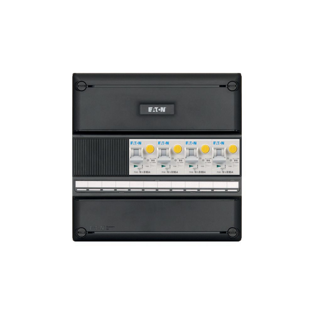 Eaton Groepenkast 1F 4 Groeps Aardlekautomaat + 2P Hoofdschak - Afbeelding 2