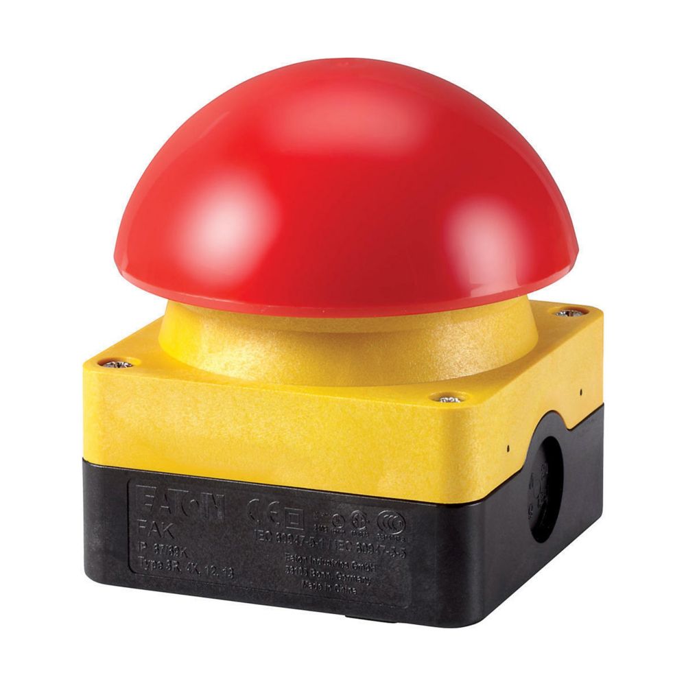 Eaton Fak-R/V/Kc01/Iy Paddestoel Slagdrukknop Rood Vast - Afbeelding 2