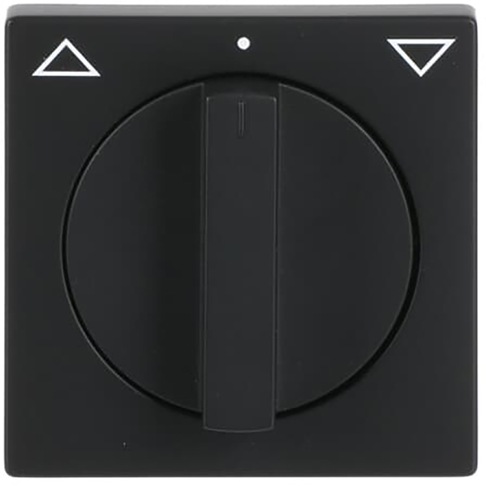 Abb Busch-Jaeger Jaloezie Draaiknop + Pijlsymbool Mat Zwart Future Linear