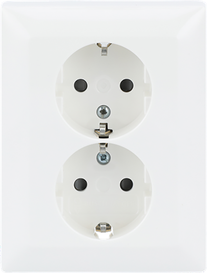Abb Busch-Jaeger Wcd Ra 2-Voudig Inbouw Tbv Inbouwdoos Wit/Wit Balance - Afbeelding 2