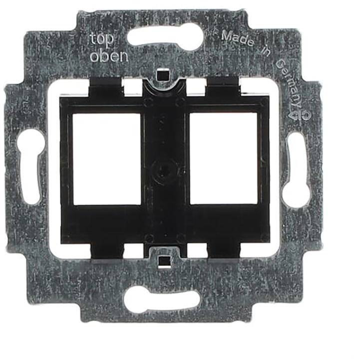 Abb Busch-Jaeger Draagring 2X Modular Jack / Keystone Zwart