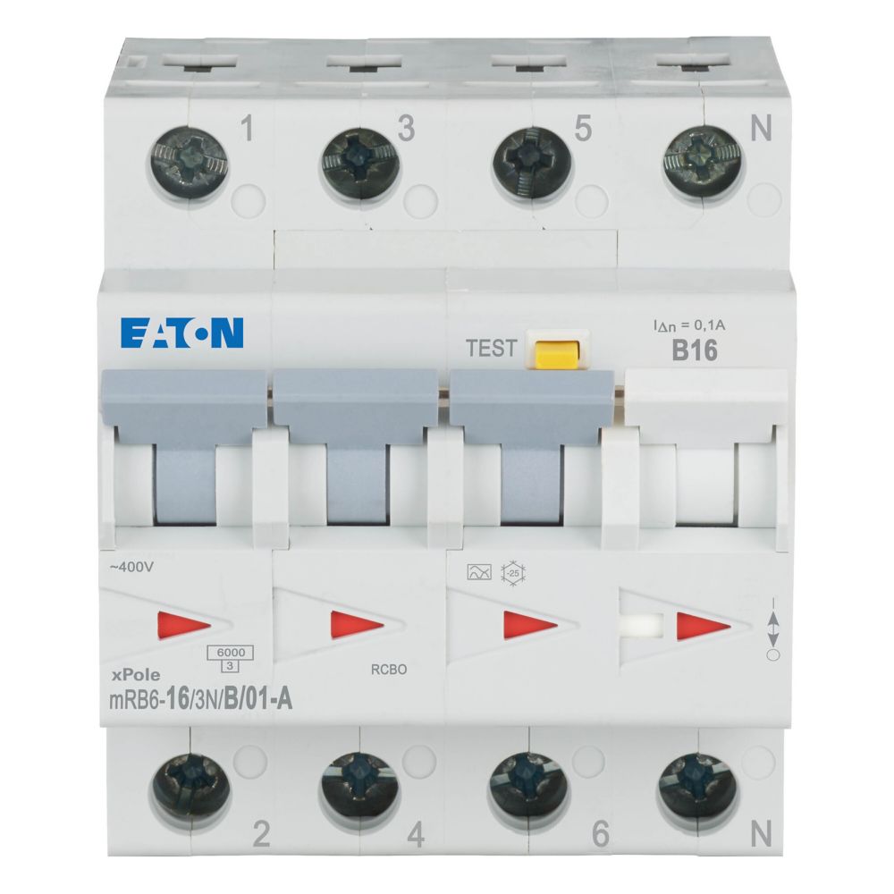 Eaton Aardlekautomaat B16A 3P+N 100Ma 6Ka - Afbeelding 5